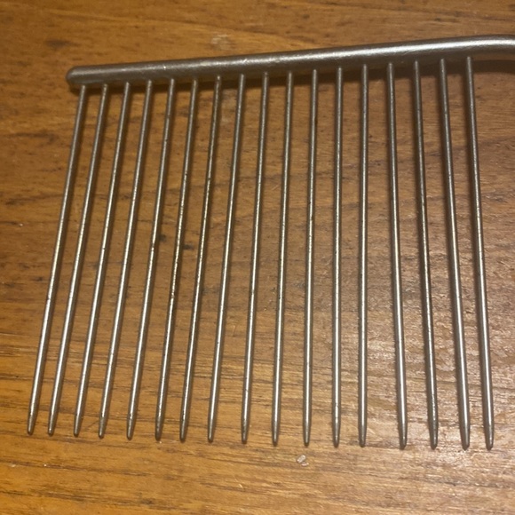 Vintage Schneider green Bakelite handle & silver metal angel food cake slicer - Picture 4 of 7